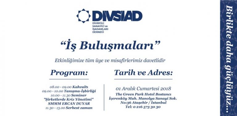 İş Buluşmaları Program Duyurusu
